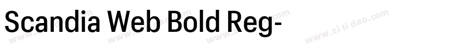 Scandia Web Bold Reg字体转换